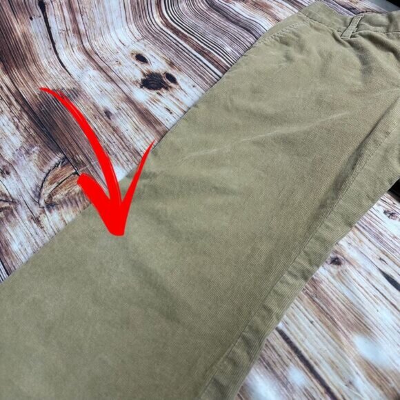 Vintage GAP Y2K Size 6 Tan Boot Cut Flare Low Rise Stretch Corduroy Pants 30x30 - Picture 6 of 15